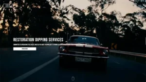 REstoration dipping services website hero screenshot
