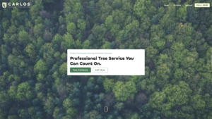 Carlos Tree Service Website Screenshot