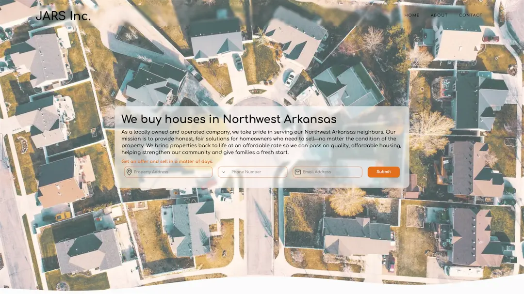 jars inc website screenshot