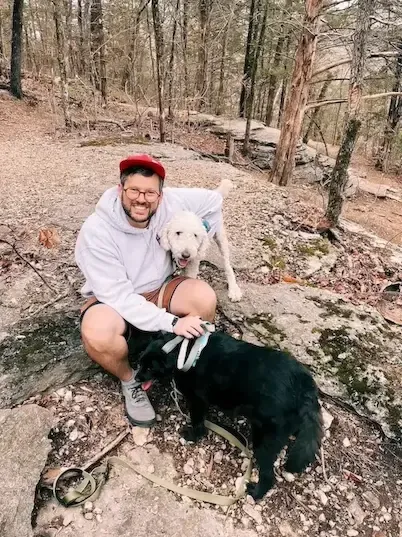 Chad with dogs